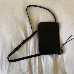 NWT Madewell black leather crossbody bag